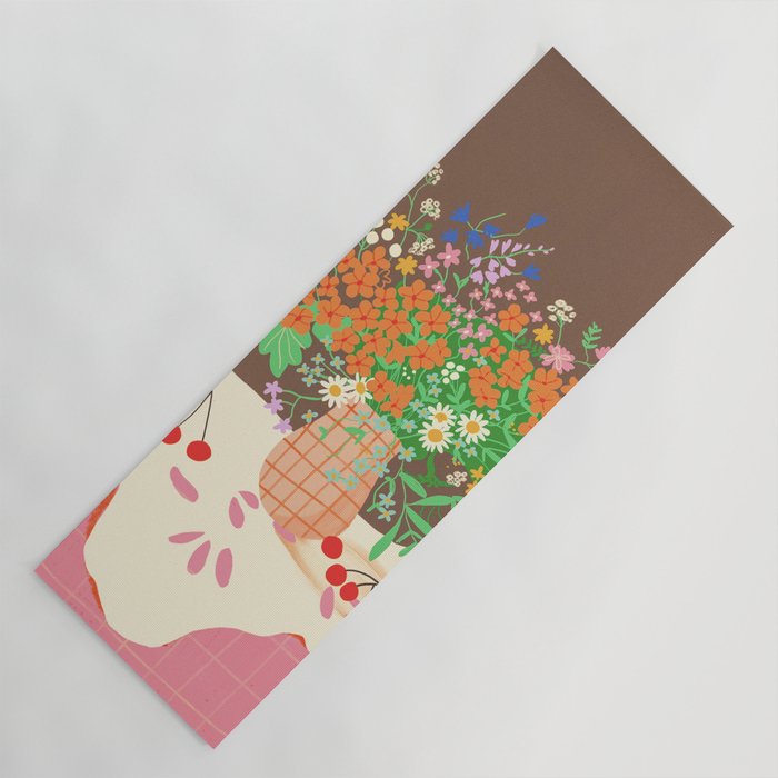 Meadow flowers bouquet Yoga Mat Gallery Image 1