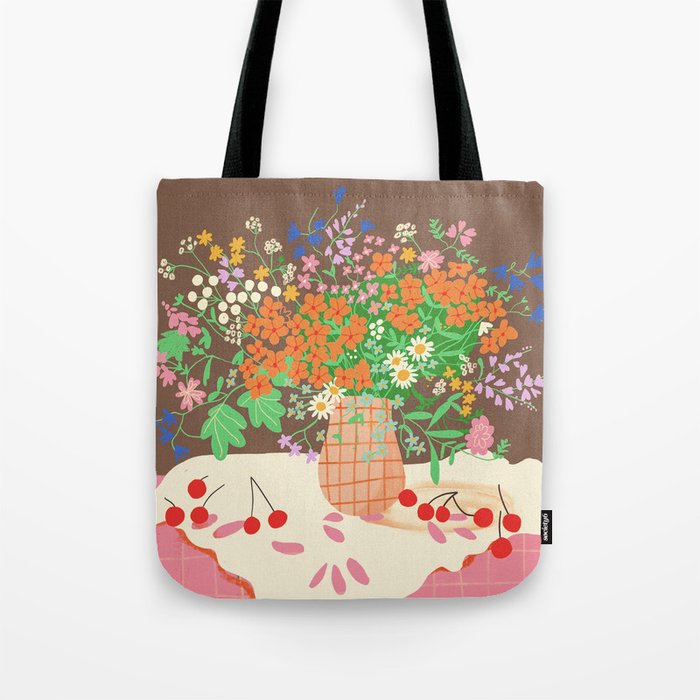 Meadow flowers bouquet Tote Bag Gallery Image 1