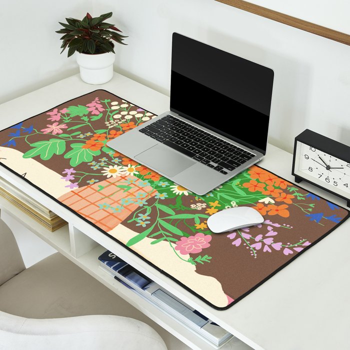 Meadow flowers bouquet Desk Mat Gallery Image 2