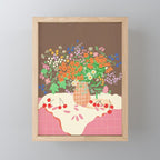 Meadow flowers bouquet Mini Art Print Gallery Image 1