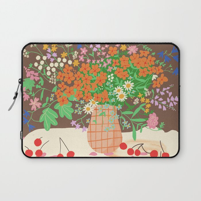 Meadow flowers bouquet Laptop Sleeve Gallery Image 1
