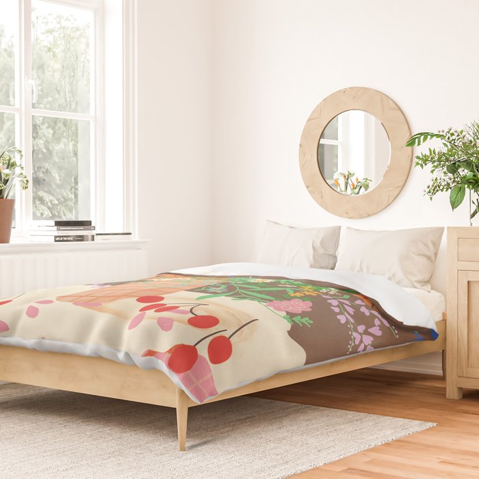 Meadow flowers bouquet Duvet Cover Gallery Image 2