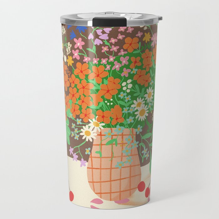 Meadow flowers bouquet Travel Mug Gallery Image 1