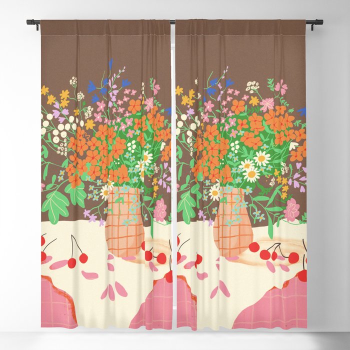 Meadow flowers bouquet Window Curtain Gallery Image 1