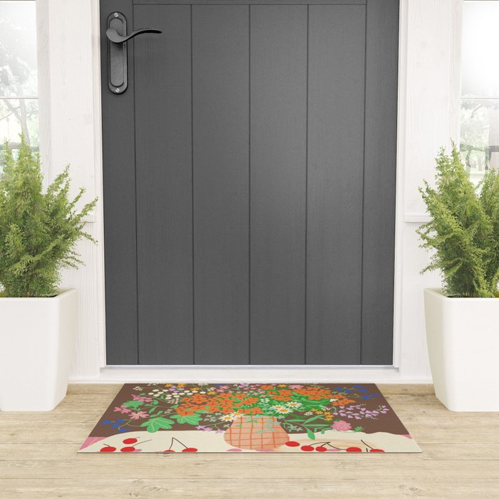 Meadow flowers bouquet Welcome Mat Gallery Image 3