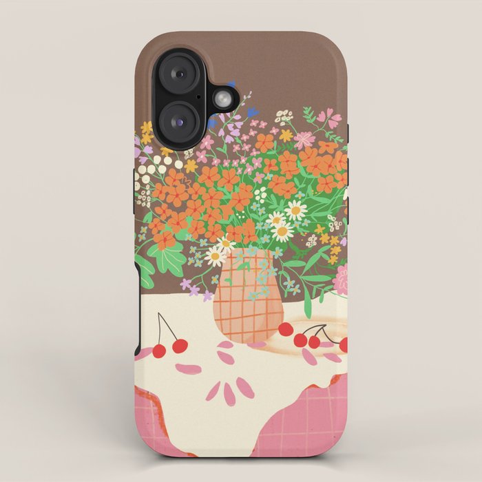 Meadow flowers bouquet iPhone Case Gallery Image 1