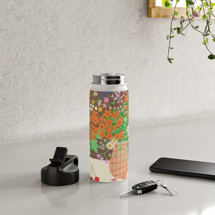 Meadow flowers bouquet Water Bottle Gallery Image 4