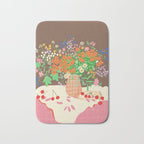 Meadow flowers bouquet Bath Mat Gallery Image 1