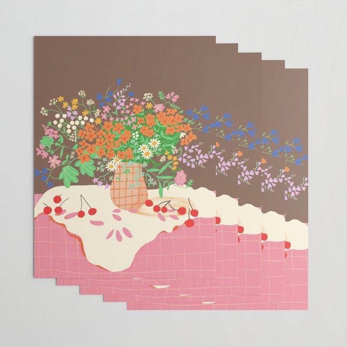 Meadow flowers bouquet Wrapping Paper Gallery Image 3