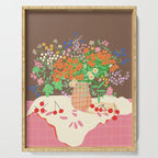 Meadow flowers bouquet Serving Tray Gallery Image 1