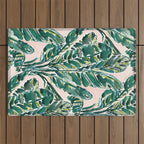 BIG FEELINGS Banana Leaf Tropical Outdoor Rug Gallery Image 1