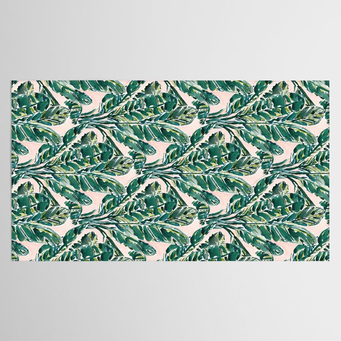 BIG FEELINGS Banana Leaf Tropical Tablecloth Gallery Image 2