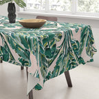 BIG FEELINGS Banana Leaf Tropical Tablecloth Gallery Image 3