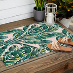 BIG FEELINGS Banana Leaf Tropical Outdoor Rug Gallery Image 2