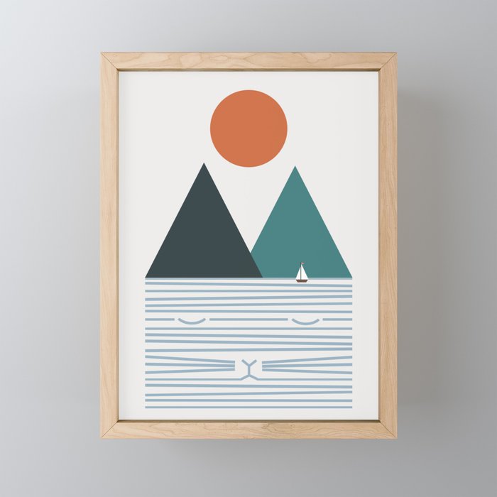 Cat Landscape 9 Mini Art Print Gallery Image 1