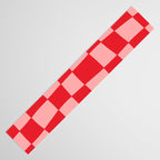 Hand Drawn Checkerboard Pattern (red/pink) Table Runner Gallery Image 3