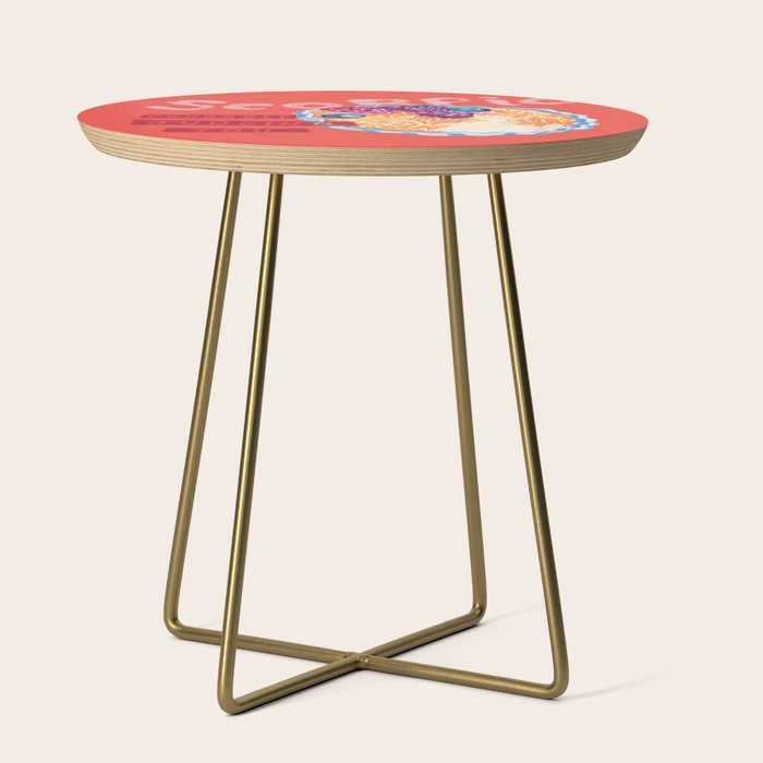 Scorpio Mood in Tomato Red | Zodiac Series Side Table Gallery Image 1