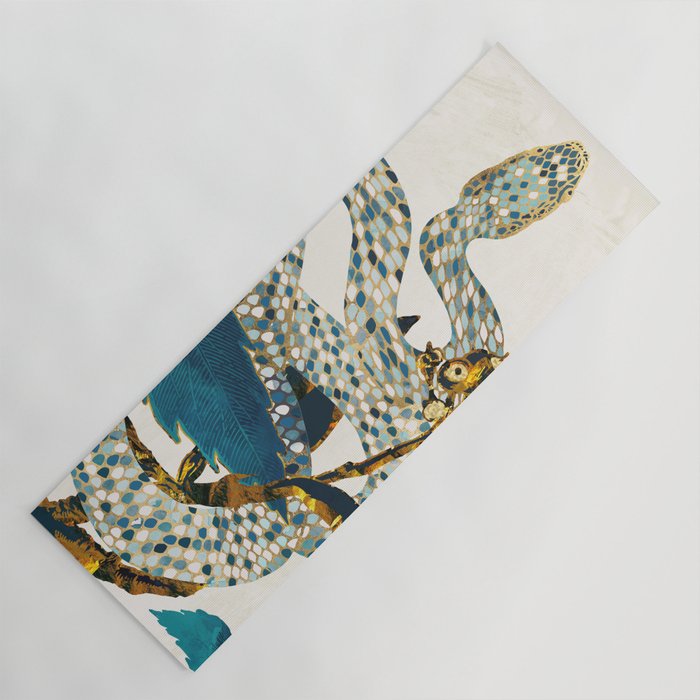 Summer Indigo Garden Yoga Mat Gallery Image 1