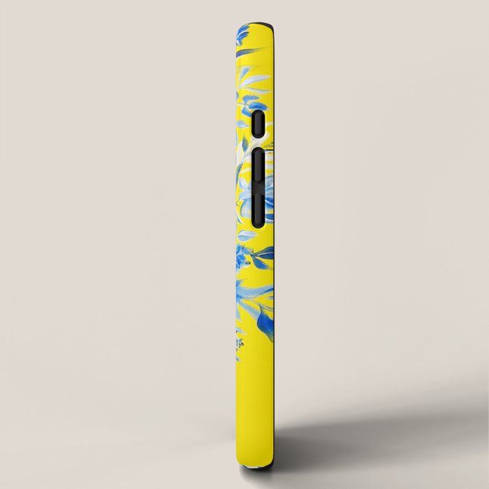 Yellow and blue vase chinoiserie  iPhone Case Gallery Image 2