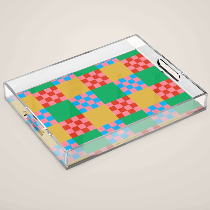 Cubist Illusion Acrylic Tray Gallery Image 1