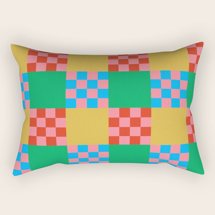 Cubist Illusion Rectangular Pillow Gallery Image 1
