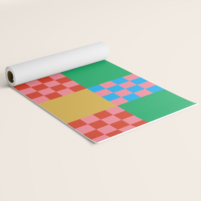 Cubist Illusion Yoga Mat Gallery Image 2
