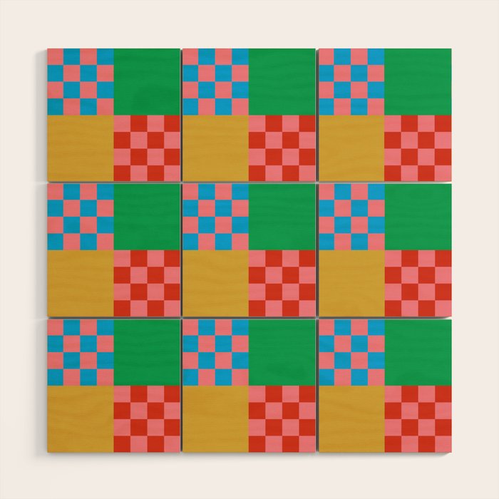 Cubist Illusion Wood Wall Art Gallery Image 1