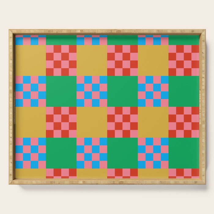 Cubist Illusion Serving Tray Gallery Image 1
