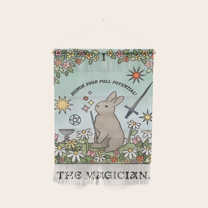 The Magician Bunny Tarot Card Wall Hanging Gallery Image 1