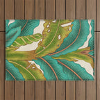 PlantainTree A : Minhwa-Korean traditional/folk art Outdoor Rug Gallery Image 1