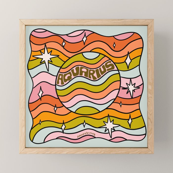 Aquarius Planet Mini Art Print Gallery Image 1