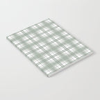 Sage Green and Gray Plaid Notebook Gallery Image 2