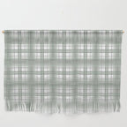 Sage Green and Gray Plaid Wall Hanging Gallery Image 1