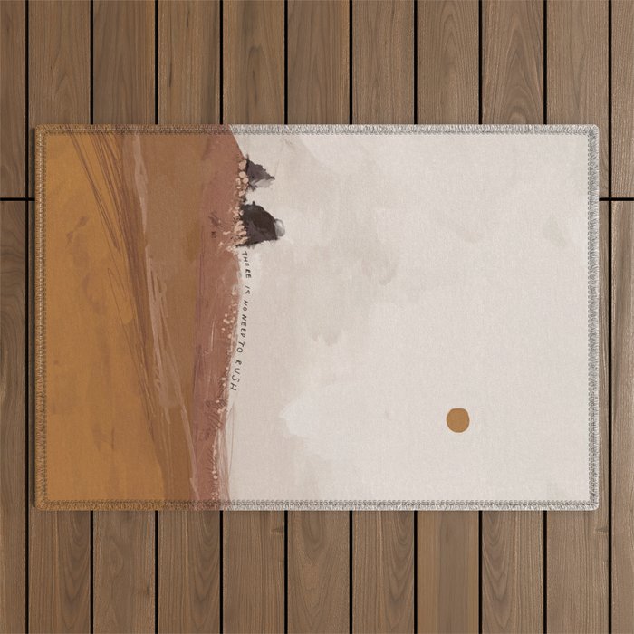 There Is No Need To Rush Outdoor Rug Gallery Image 1