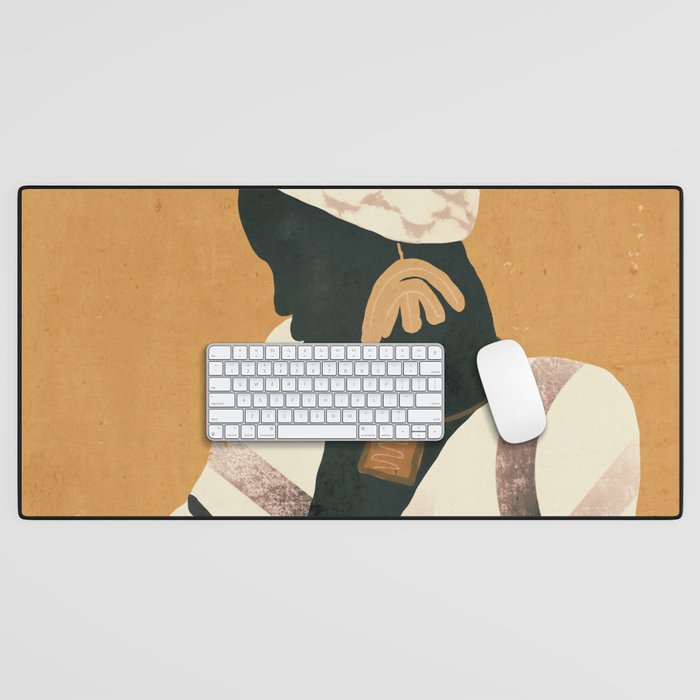African Woman Desk Mat Gallery Image 1