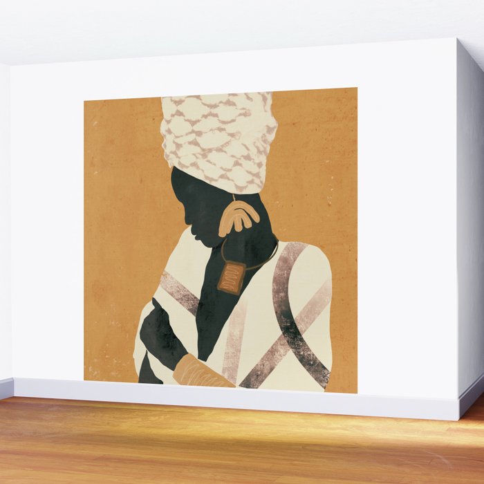 African Woman Wall Mural Gallery Image 2