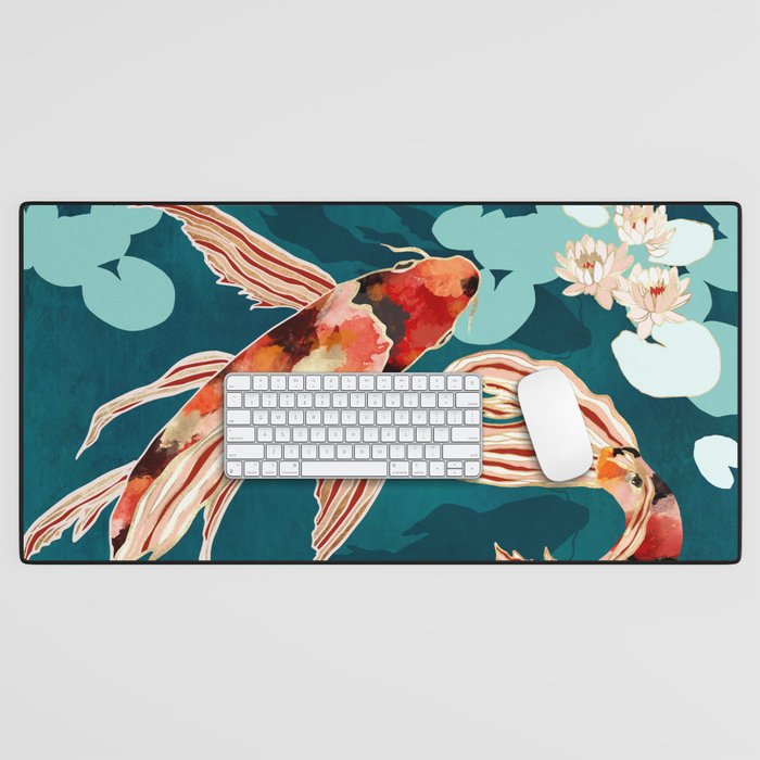Metallic Koi VII Desk Mat Gallery Image 1