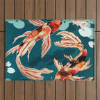 Metallic Koi VII Outdoor Rug Gallery Image 1