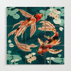 Metallic Koi VII Wood Wall Art Gallery Image 1