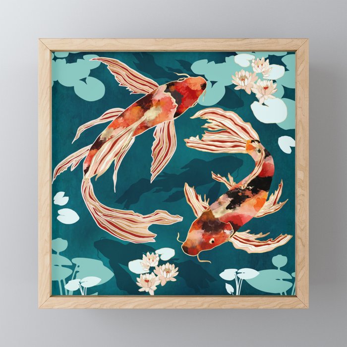 Metallic Koi VII Mini Art Print Gallery Image 1