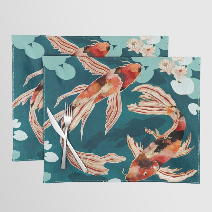 Metallic Koi VII Placemat Gallery Image 1