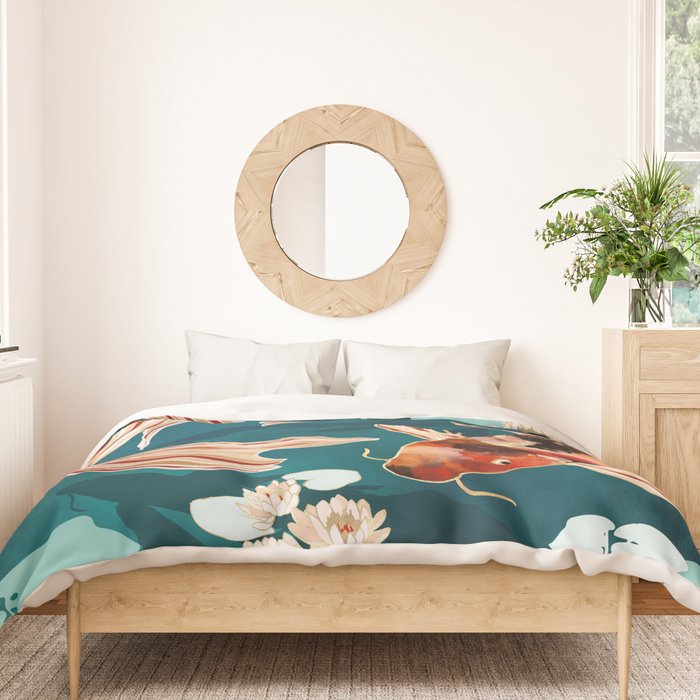 Metallic Koi VII Duvet Cover Gallery Image 3