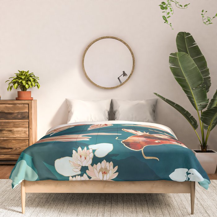 Metallic Koi VII Comforter Gallery Image 3