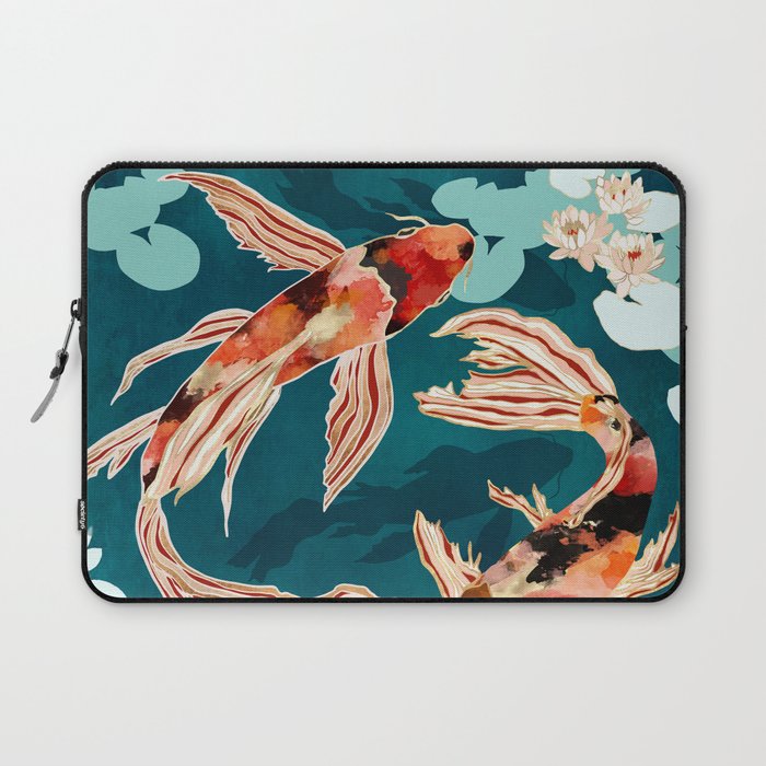 Metallic Koi VII Laptop Sleeve Gallery Image 1