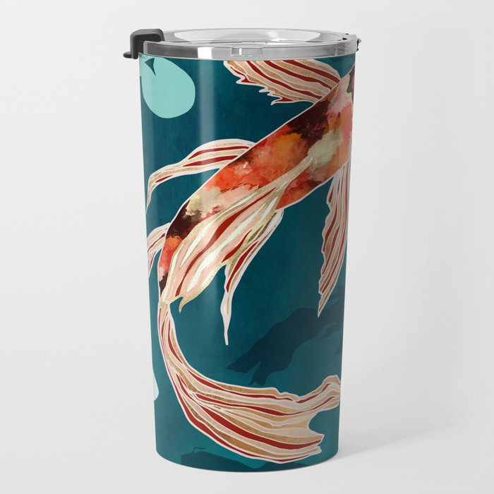 Metallic Koi VII Travel Mug Gallery Image 3