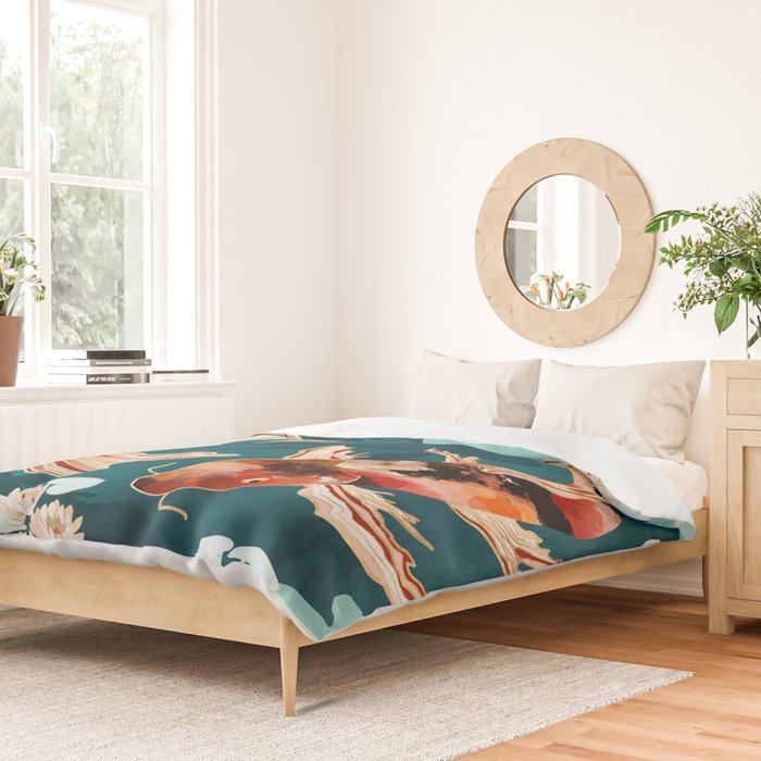 Metallic Koi VII Duvet Cover Gallery Image 2