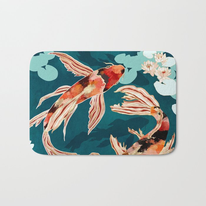 Metallic Koi VII Bath Mat Gallery Image 1
