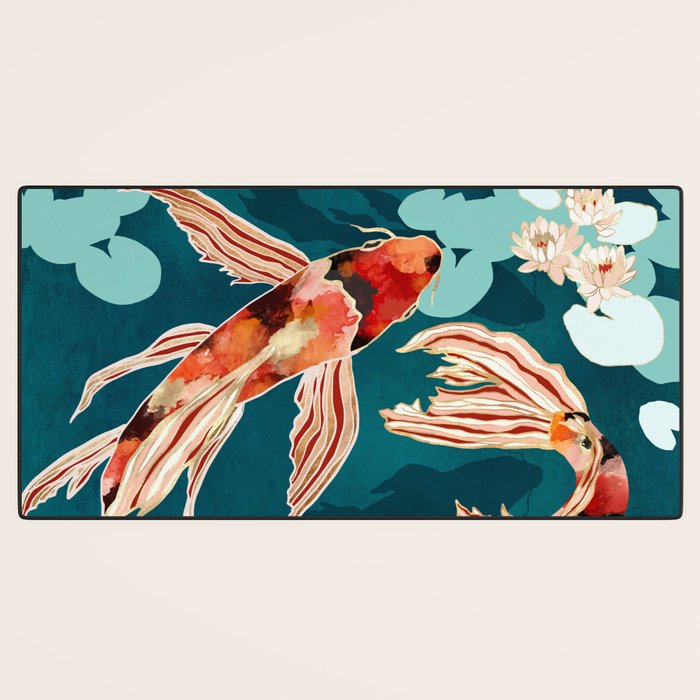 Metallic Koi VII Desk Mat Gallery Image 3