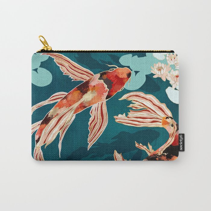 Metallic Koi VII Carry All Pouch Gallery Image 1