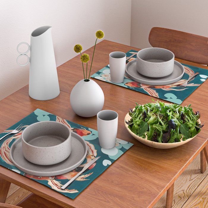 Metallic Koi VII Placemat Gallery Image 2